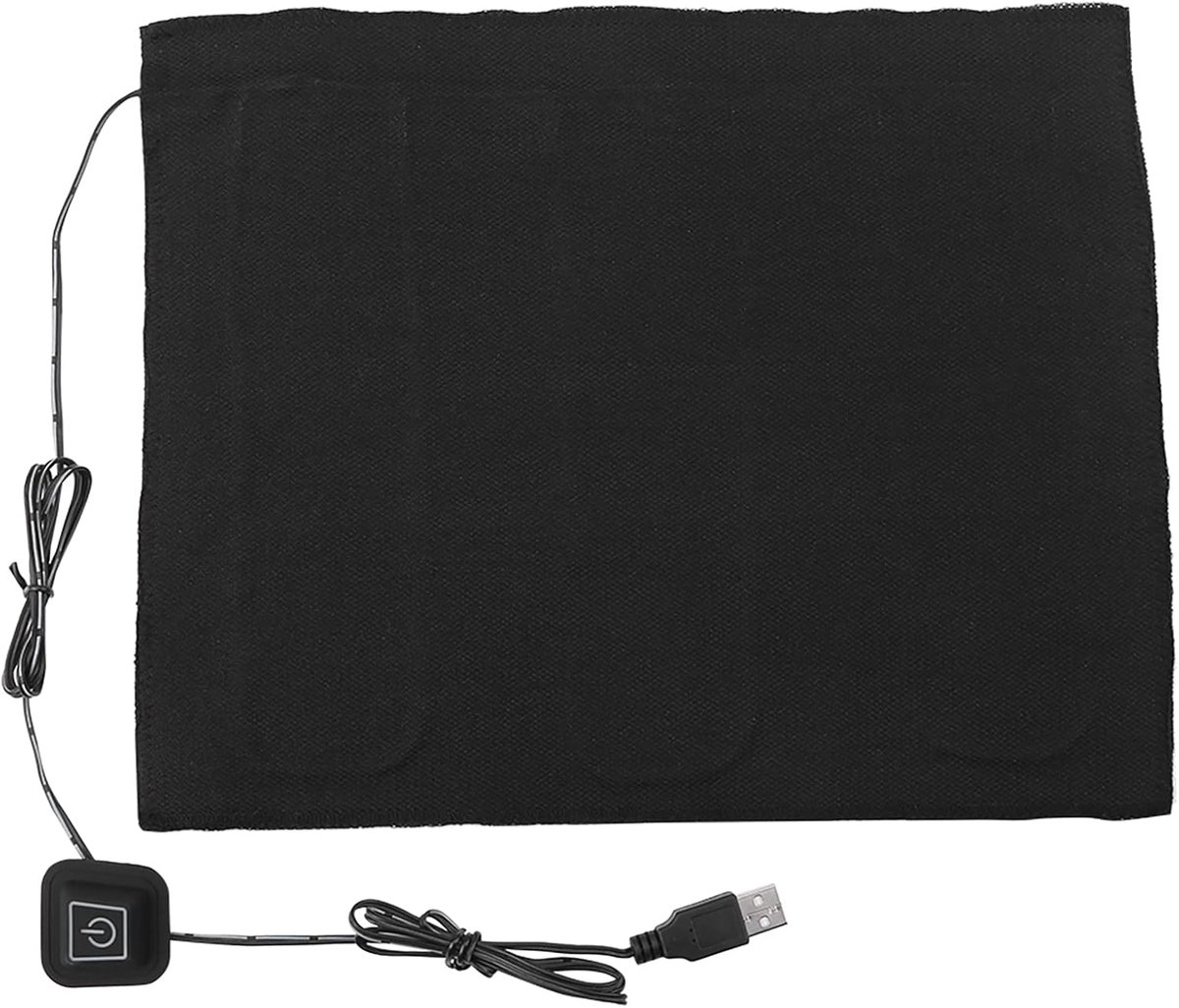 SnelShoppen - DC 5V 3-Shift USB Elektrische Verwarmingspad - Wasbaar, Flexibel, Waterdicht - Ideaal voor Nek, Rug, Buik, Lendenen - Handig Voor Thuis