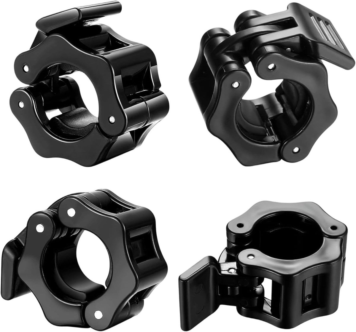 SnelShoppen - Pack van 4 Dumbbell Clamp Rings, Snelsluiting 30 mm, Plastic Dumbbell Clips voor Training, Fitness, Gewichtheffen, Sportaccessoires