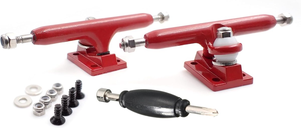 SnelShoppen - 36 mm Fingerboard Pro Trucks met Rubber Urethane Bushings, Geoptimaliseerde Hanger, Echte Lock-Moeren, Perfect voor Vingerboard Tuning e