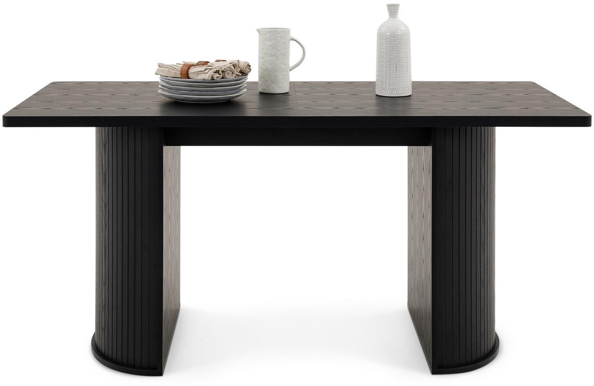 Eettafel GUARDA 180 x 90 cm – Zwart