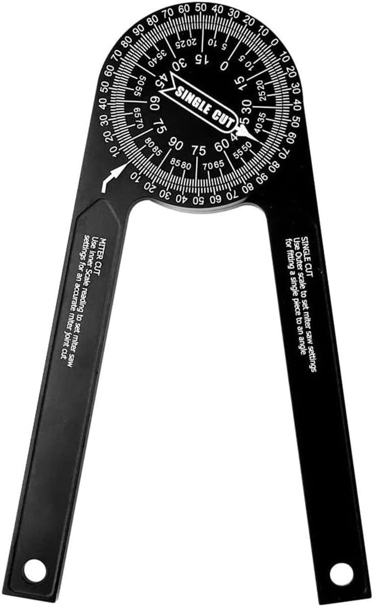 SnelShoppen - Miter Saw Protractor Aluminium Hoekmeter 7in 360 Graden Digitale Meter voor Houtbewerking, Loodgieterswerk en Constructie
