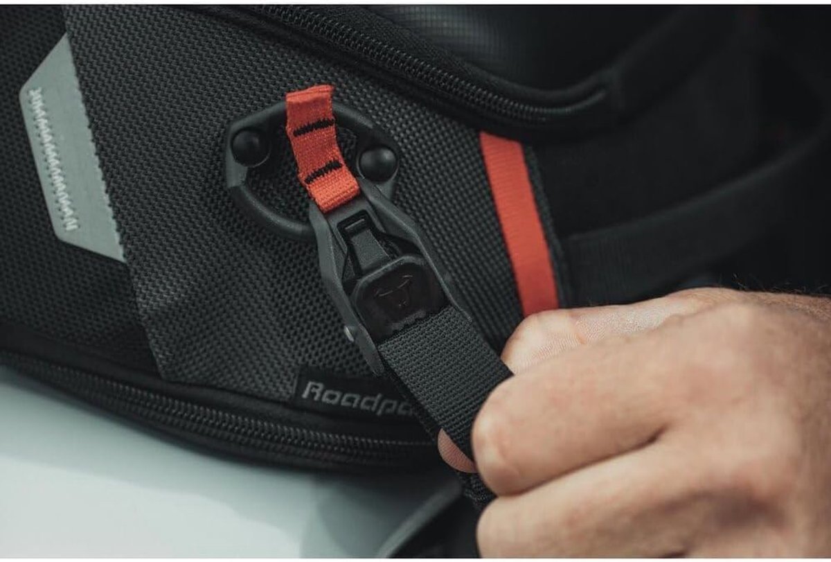 SnelShoppen - PRO Roadpack Tail Bag 1680D Ballistic Nylon - Zwart/Anthraciet - Fiets Tas 8-14L - Waterdicht - Ideaal voor Fietsen, Tochten, Avontuur