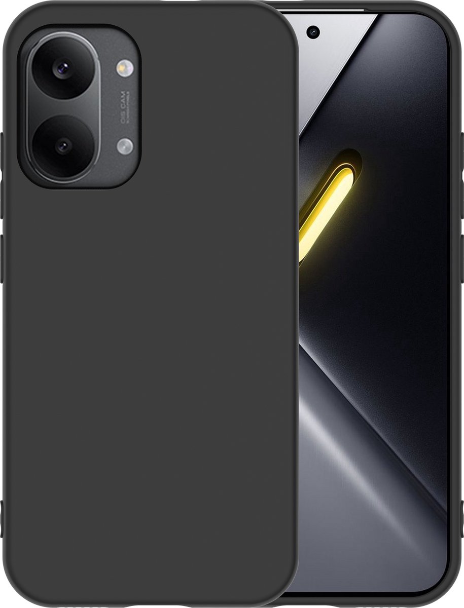 Cazy hoesje geschikt voor Xiaomi Poco X8 Pro Max Hoesje Siliconen - Flexibele Case - Zwart