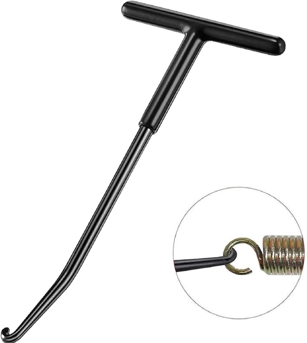 SnelShoppen - Exhaust Spring Hook - Motor Spring Puller - T Hook voor Scooter, Moped, Motorfiets - Stalen Spring Hook - 16x8 cm - Handig voor Montage