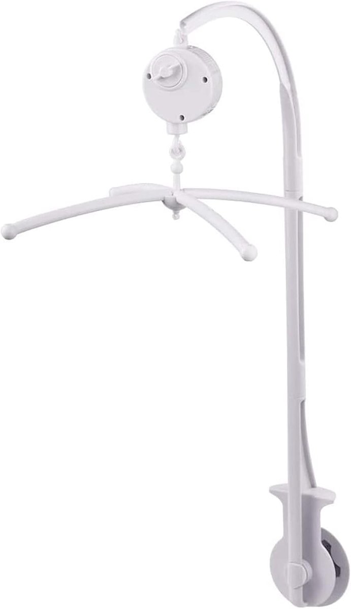 SnelShoppen - 68 cm Mobiele Wieg Houder met Muziekdosis, Wiegaccessoire voor Baby's, Schuifregelaar, Perfect voor Jongens en Meisjes
