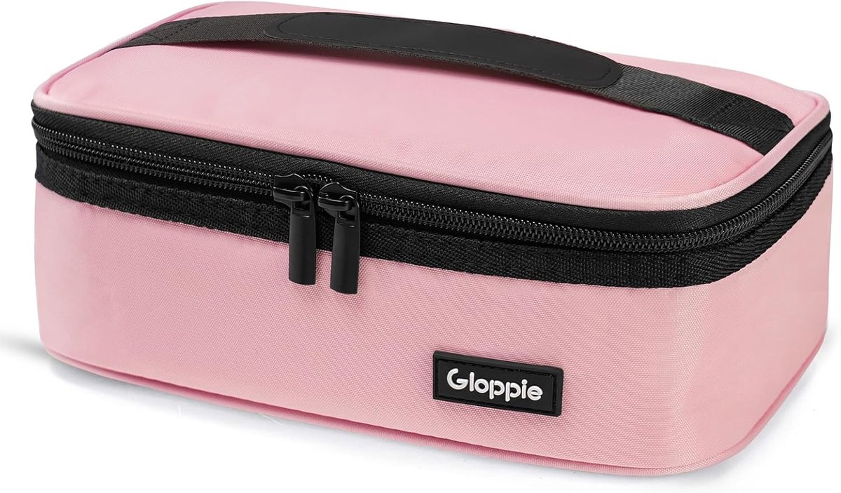SnelShoppen - Geïsoleerde Lunchtas voor Dames en Meisjes - Compacte Sandwichtas - Roze - Ideaal voor Werk, Picknick, Camping, Chique Stijl