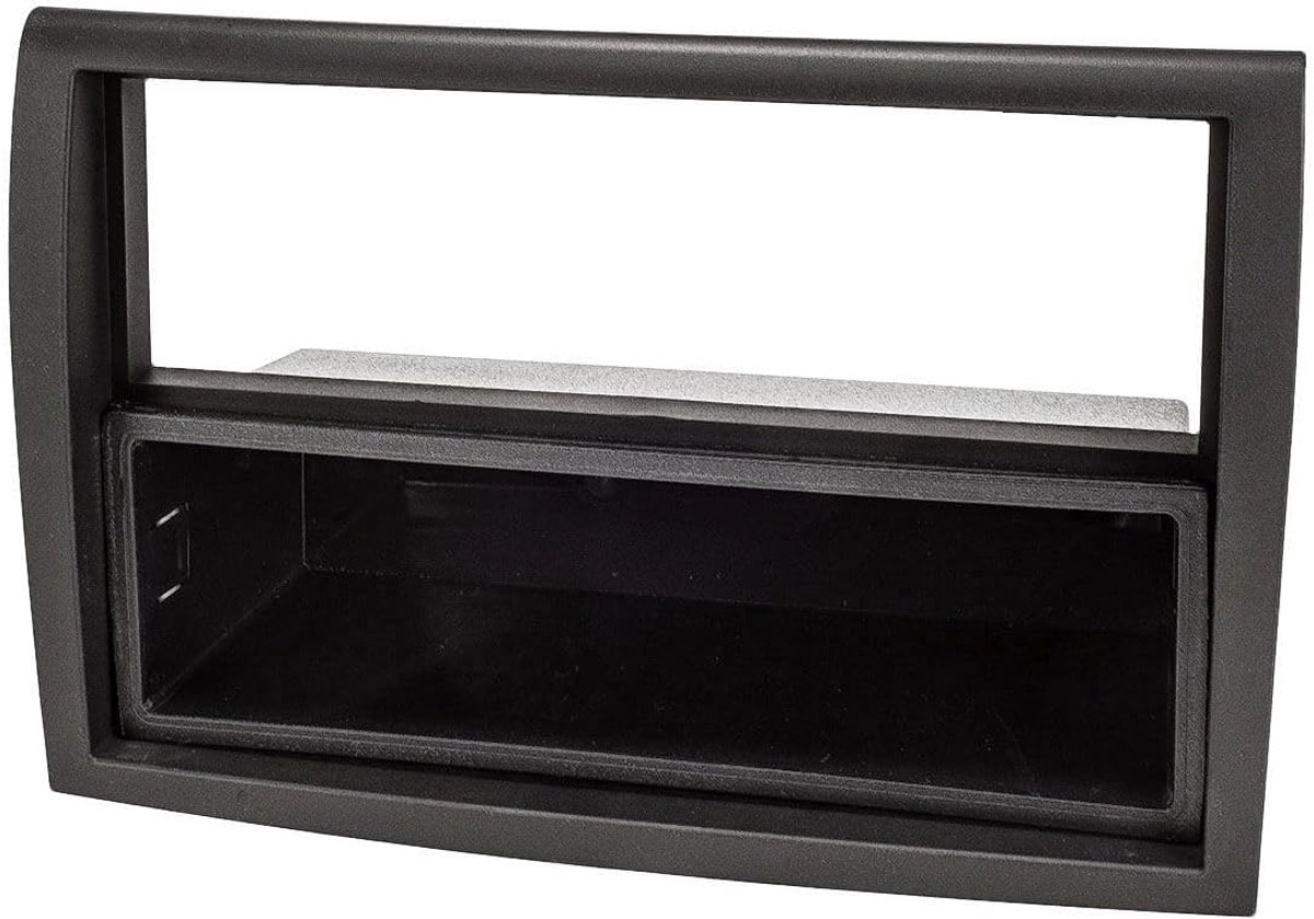 SnelShoppen - Radio-installatieraam voor Fiat Ducato, Peugeot Boxer, Citroën Jumper, Relay - Zwart - Hoogwaardige vervangingen voor originele autoradi