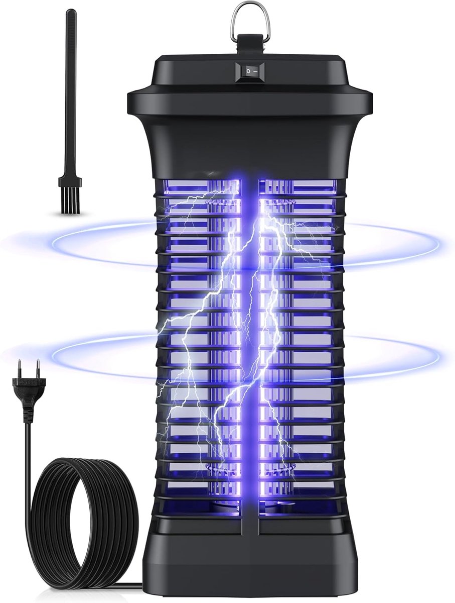 SnelShoppen - Elektrische Insectenverdelger 6W UV-Licht 1000V - Milieu Vriendelijk & Stil - Ideaal voor Slaapkamer, Woonruimtes en Binnengebruik - Ene