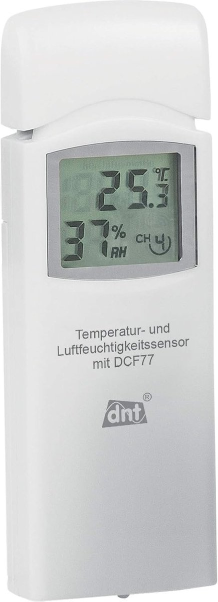 SnelShoppen - Extra Thermo/Hygrosensor voor RoomLogg PRO & WeatherScreen PRO - Draadloze Sensor tot 100m - Compact 120x40x18mm - Ideaal voor Tuin, Bui
