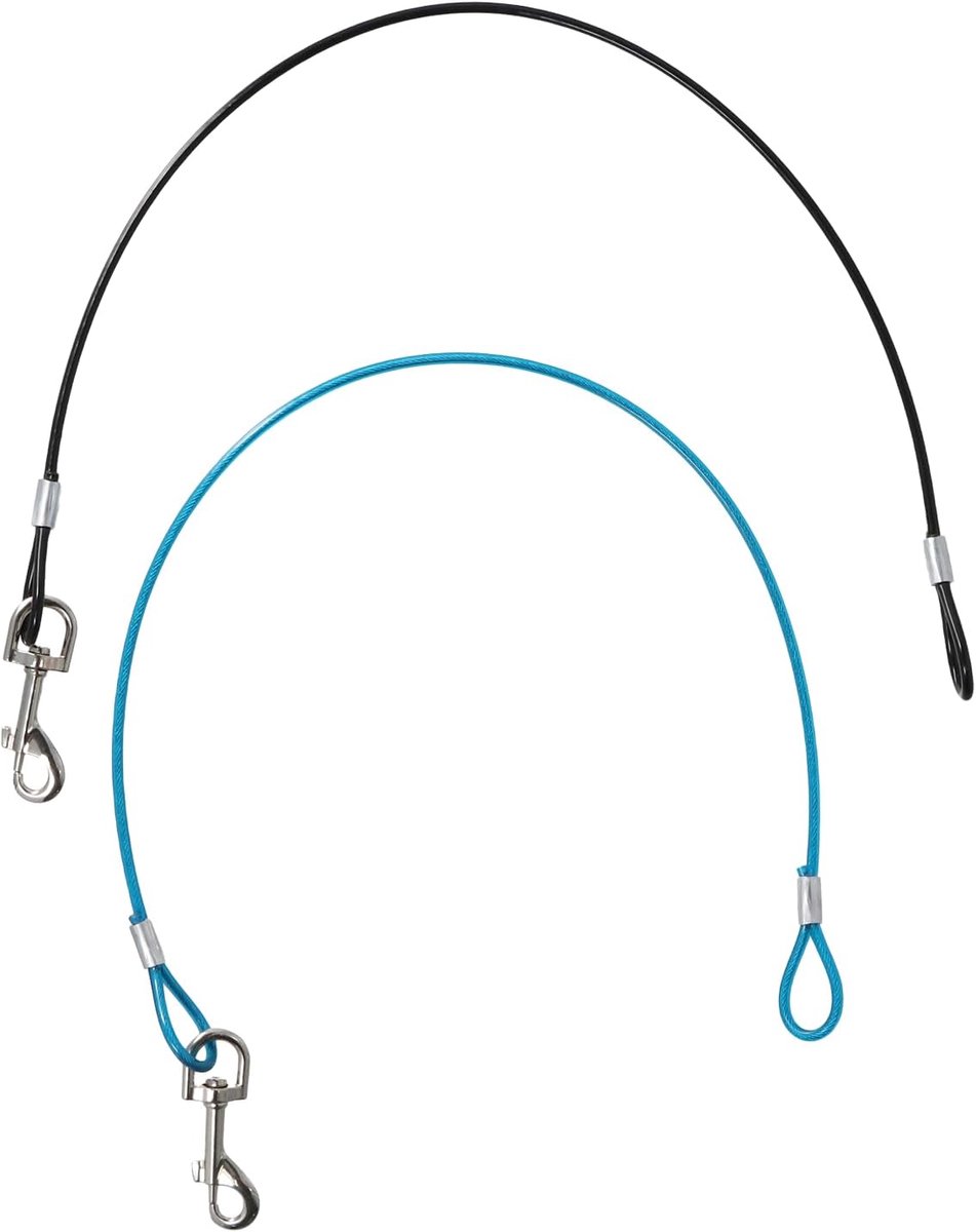 Thijox - Set van 2 Kauwbestendige Hondenlijnverlenger van Robuuste Metalen Extender voor Hondenriem, Halsband en Harnas, Ideaal voor Kleine en Middelg