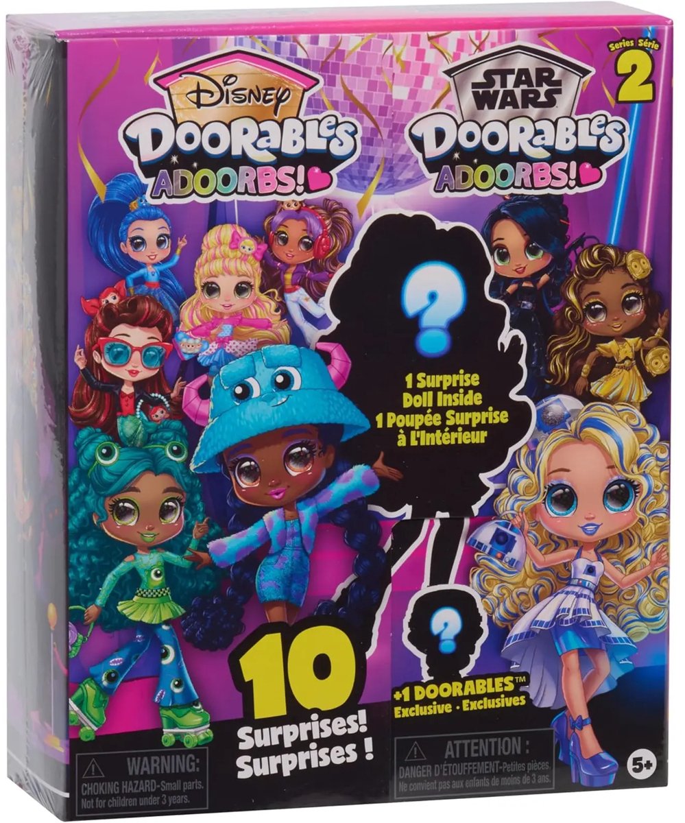 Disney Doorables Adoorbs Poppen Serie 2 Verzamelpoppen van 14 cm