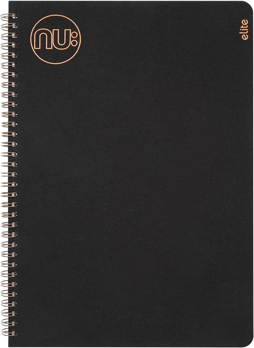 SnelShoppen - A4 Notitieboek - Kraft Range - Zwart - Professioneel Notepad - 160 Pagina's - Duurzaam - Stationery Notebooks voor Werk en School