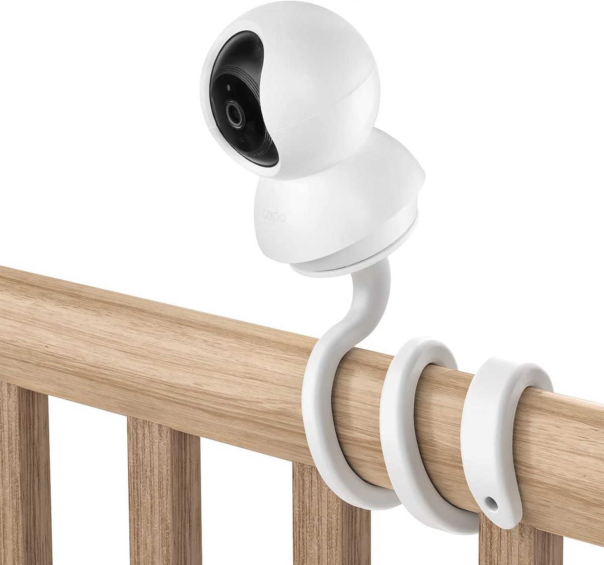 SnelShoppen - Flexibele Baby Monitor Houder voor WLAN IP Camera - Geschikt voor Tapo C200/C210/C220/C201/C202/C211/C212/C222/C225/C230 - Wit - Stabiel