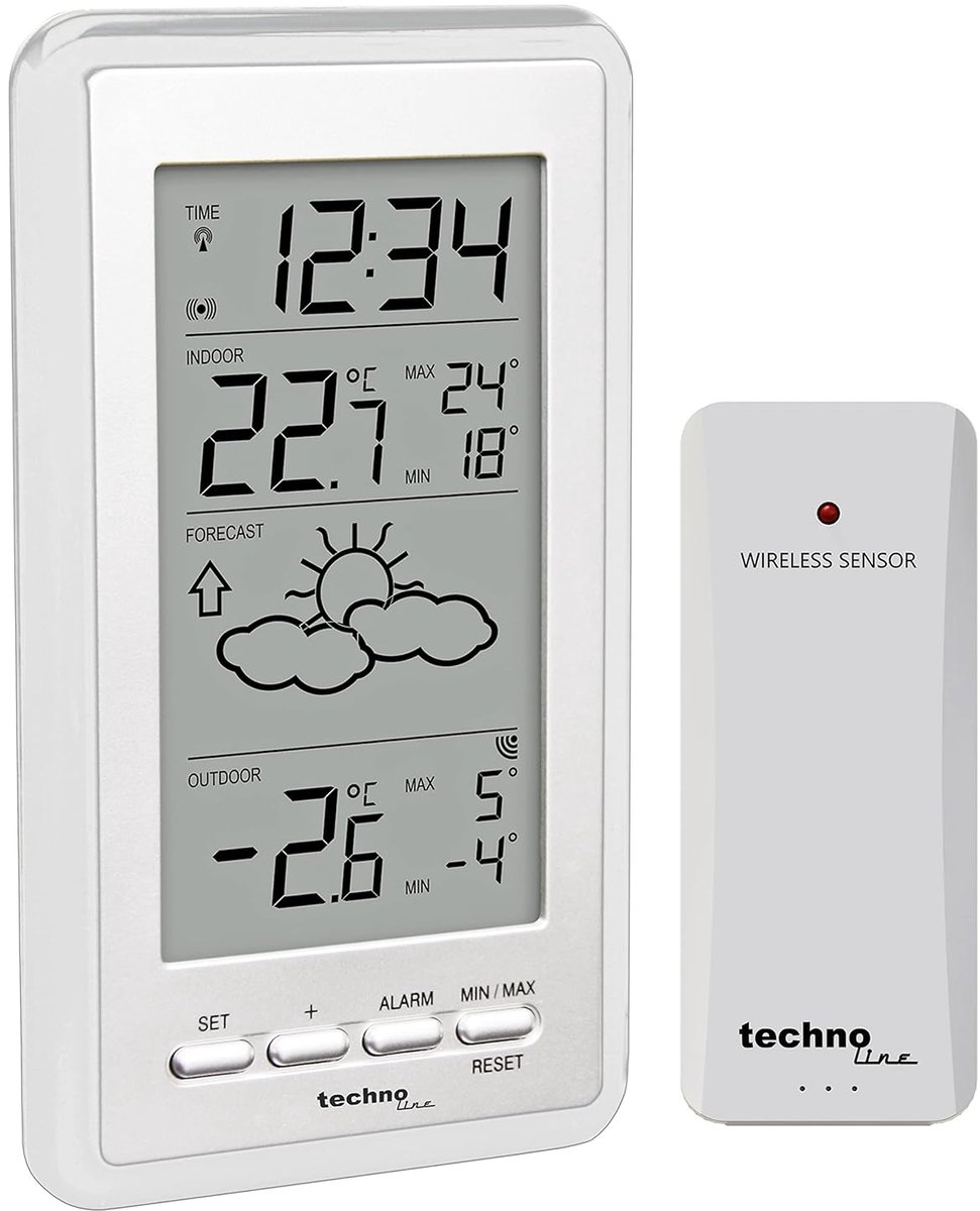 Draadloze Weerstation Binnen- en Buitentemperatuur met Weersvoorspelling