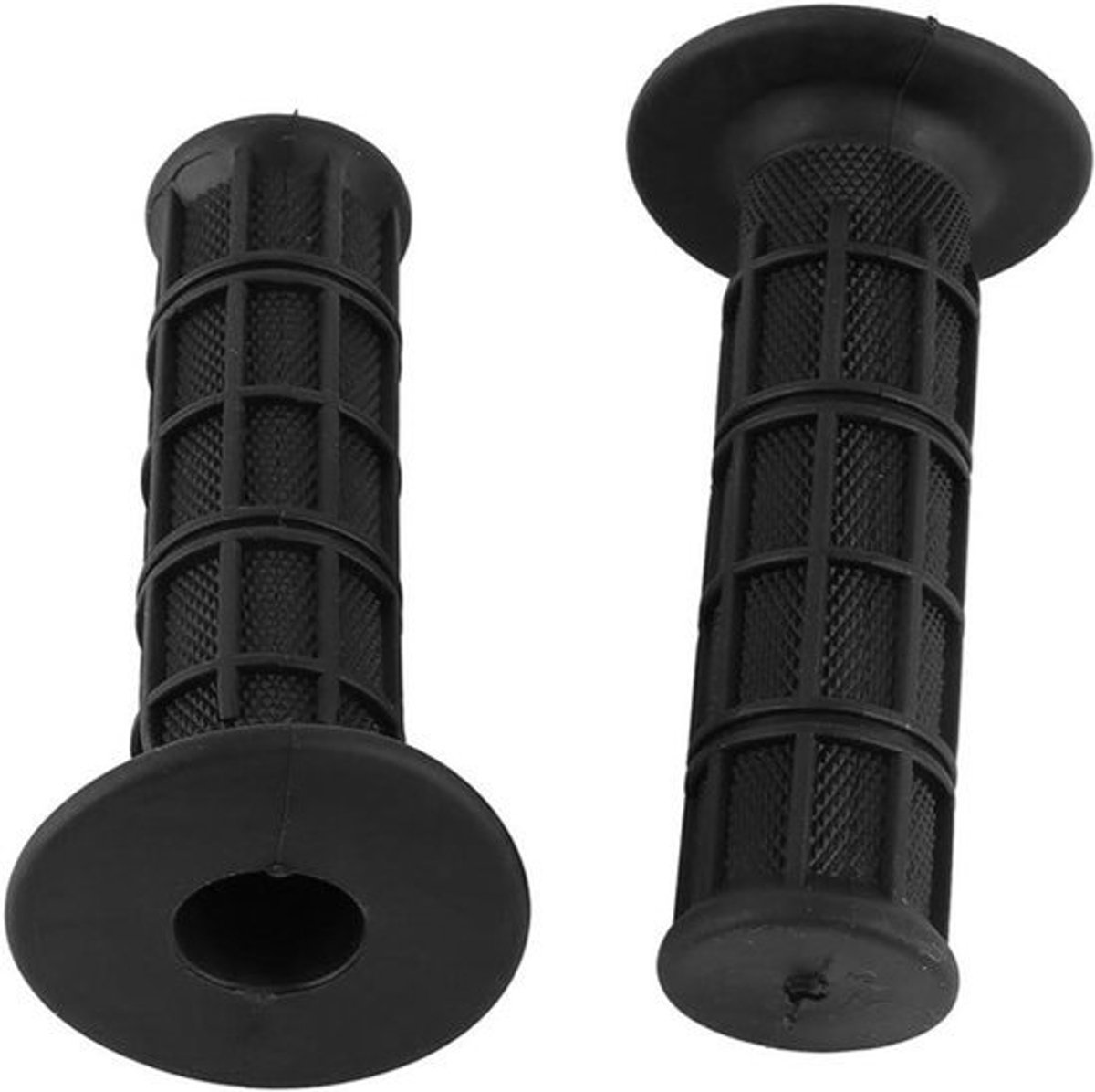 1 paar Universele Rubberen Stuurgrepen voor Motorfiets 22/25 mm 7/8 Zwarte Kleur