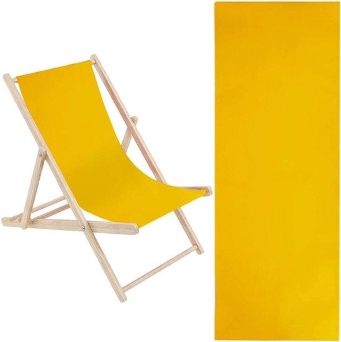 - Strand Sling Stoel vervanging - Canvas Oxford Doek - Gouden Stoel Stof - Liggende Sling - Zonnebaden Tuin Binnenplaats - 1 stks - Geschikt voor Strand - 435 * 1165mm - Ontspanning