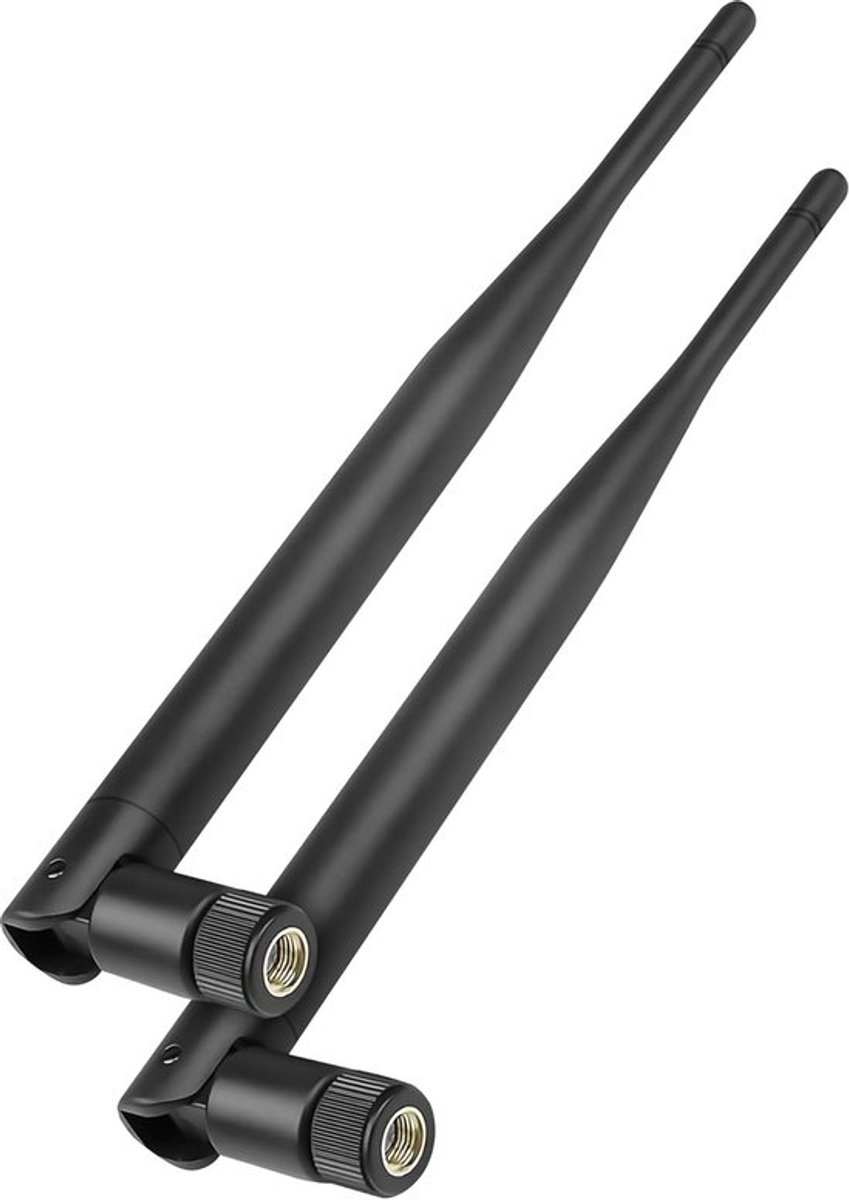 Set van 2x 5dBi Dual-Band Wifi Antenne - 2.4GHz & 5.8GHz RP-SMA - Hoge Gain voor Routers en Access Points