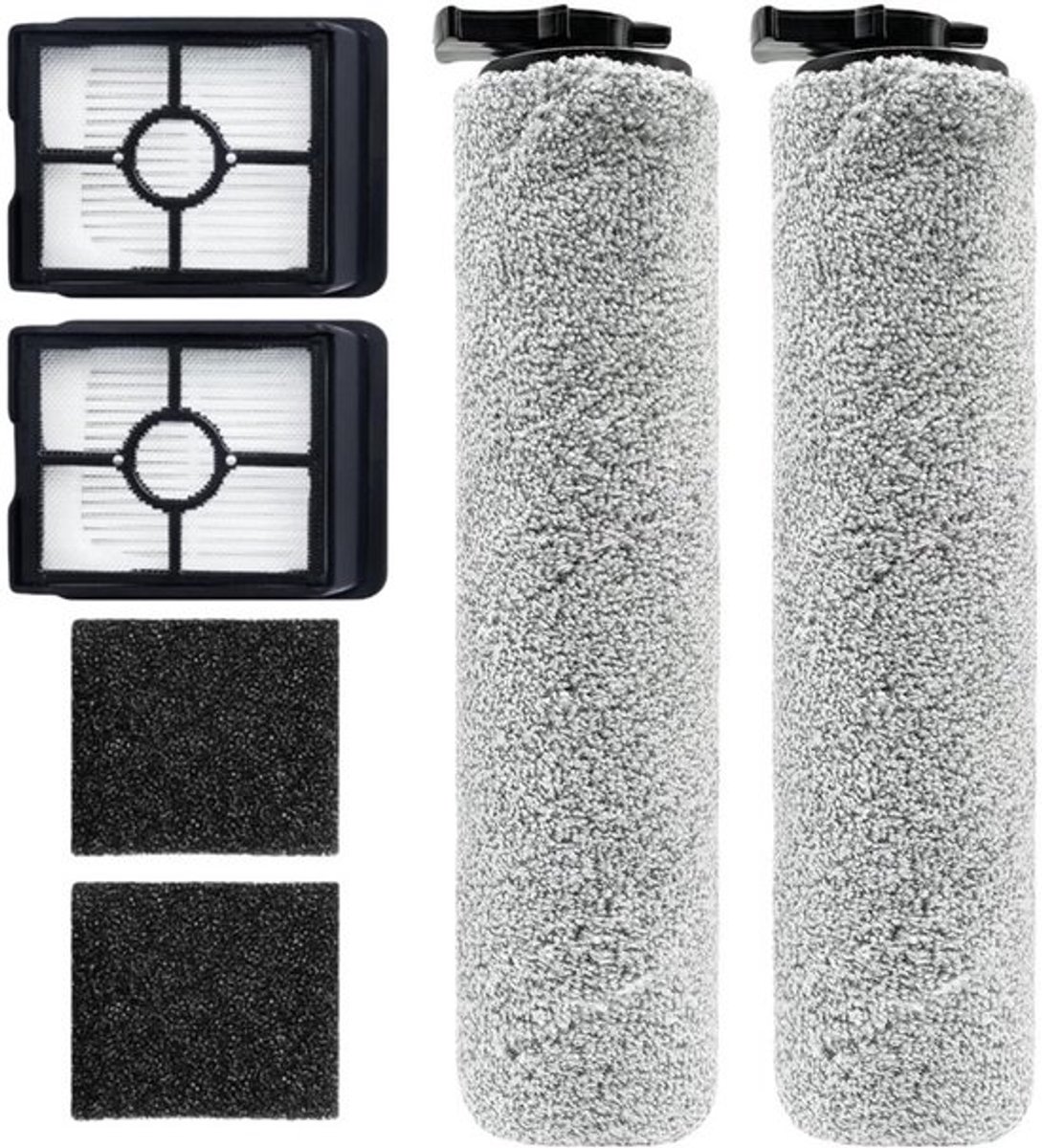 4-delige Accessoireset - Geschikt voor BISSELL CrossWave HF3 / 3598Z / 3649A Draadloze Nat-/Droogzuiger - 2 Borstelrollen + 2 HEPA-filters