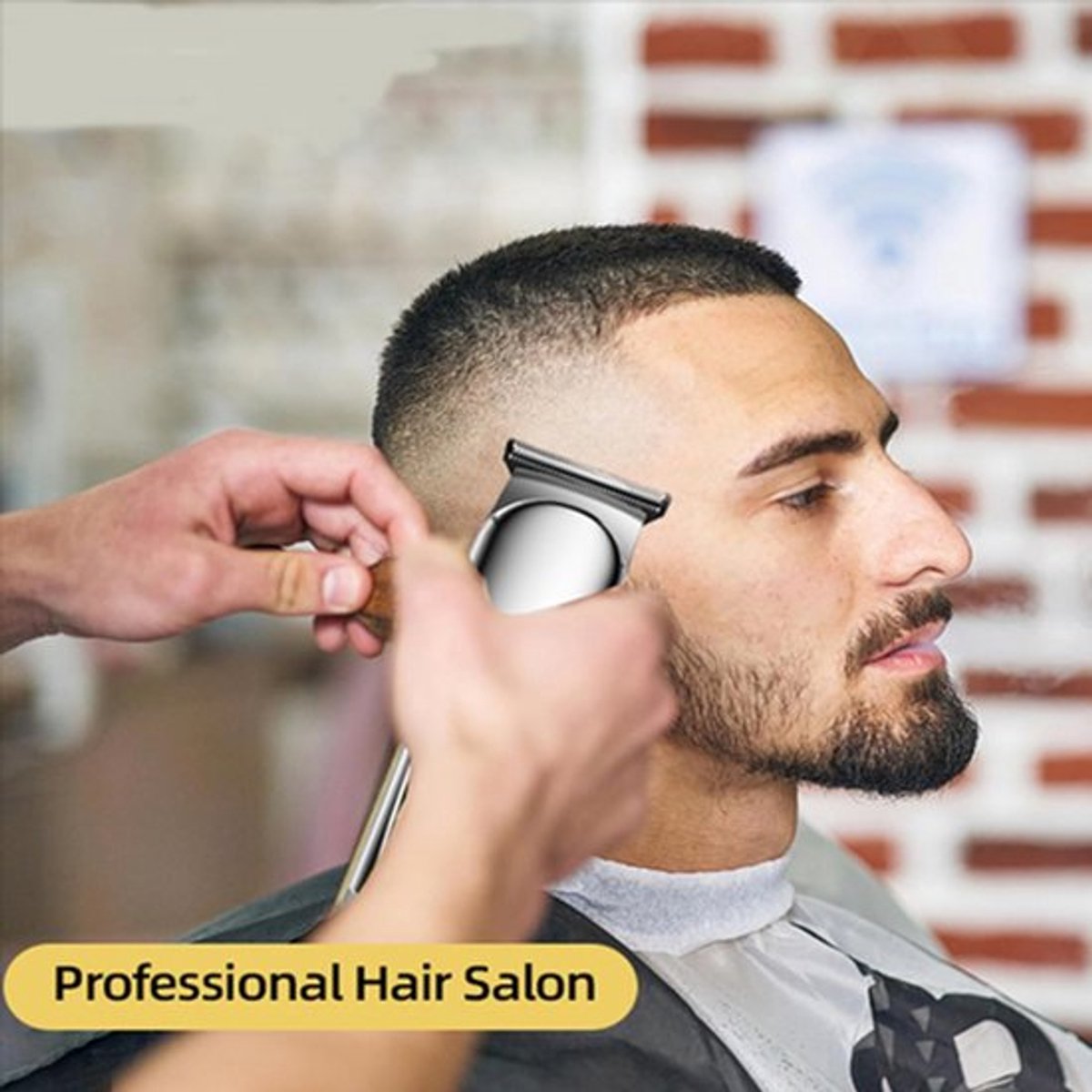 Tondeuse - Tondeuse mannen - Professionele Draadloze Tondeuse Mannen - Haartrimmer - Draadloos Oplaadbaar Tondeuse - LED Verlichting Draagbaar - Zilver - Perfect voor Hem - Haarclipper - Kapper - Reizen - Kerstcadeaus - Kerst