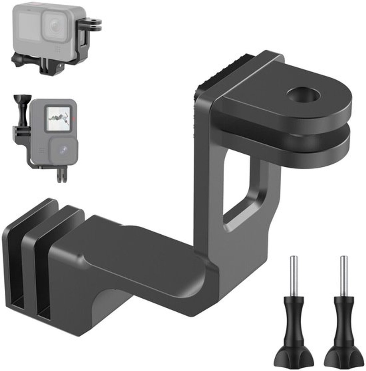 Geschikt voor Aluminium verticale elleboogbevestigingsadapterbeugel Geschikt voor GoPro Hero 8 9 10 11 12 13
