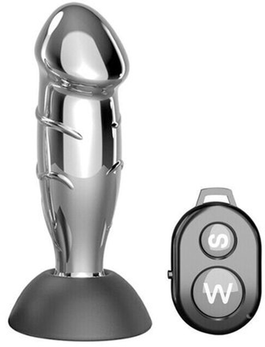 Unisex-Anale-Vibrator-Plug-Seks-Vibrator-Afstandsbediening-Dildo-Metalen-Prostaat-Speelgoed - 001