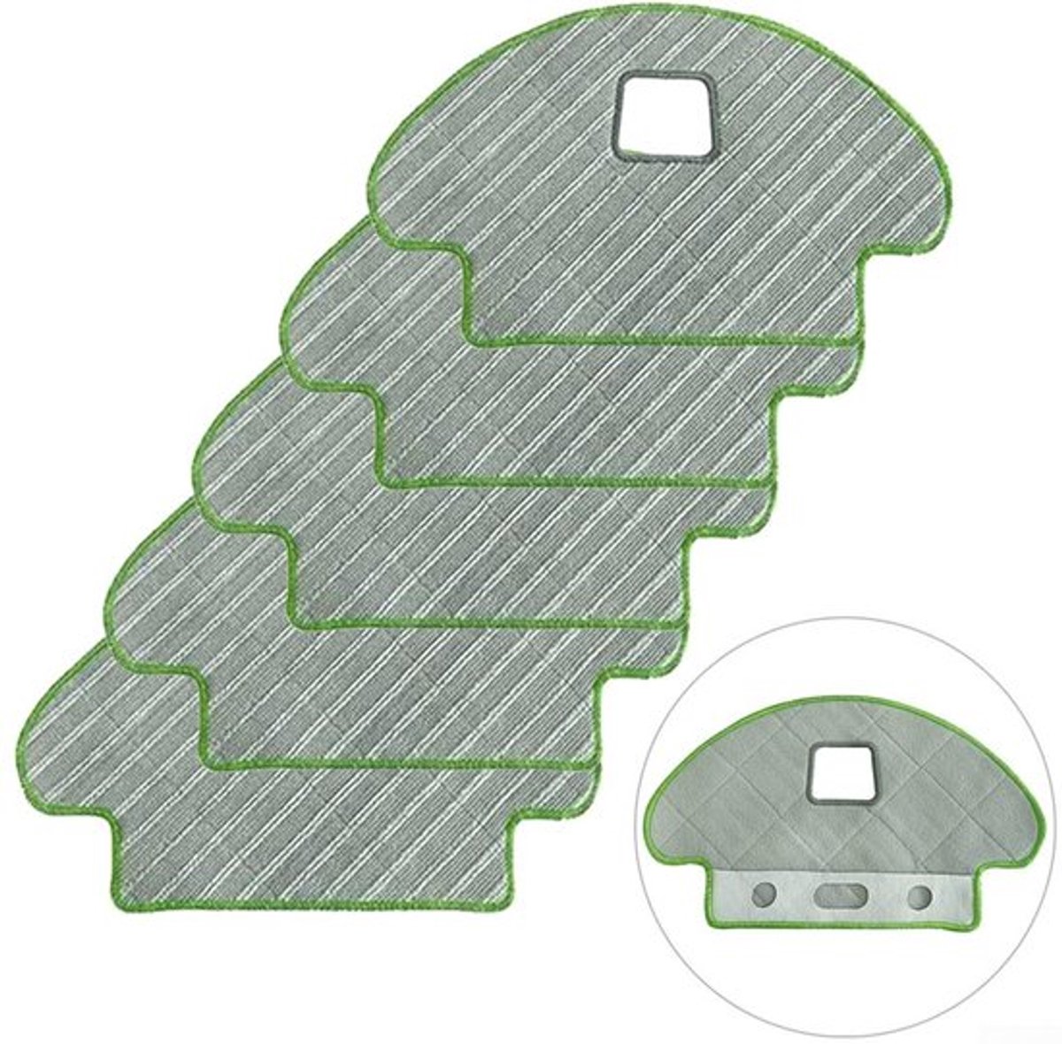 Dweil Pad - geschikt voor IRobot Roomba Combo - Microvezel Natte Reiniging Vervanging - geschikt voor Ecovacs Deebot Ozmo 930/937/960 - Wasbare Natte Dweilpads - 5 Stuks