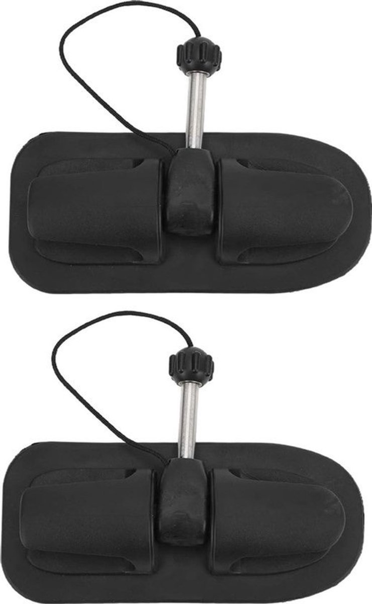 Peddelhouder 1 Paar Roeispanner - Ondersteuning Universeel voor Opblaasbare Boot - PVC Zwart Kajak Kano Rubberboot Vlot - 0.4in Ijzeren Kern Bootaccessoire .