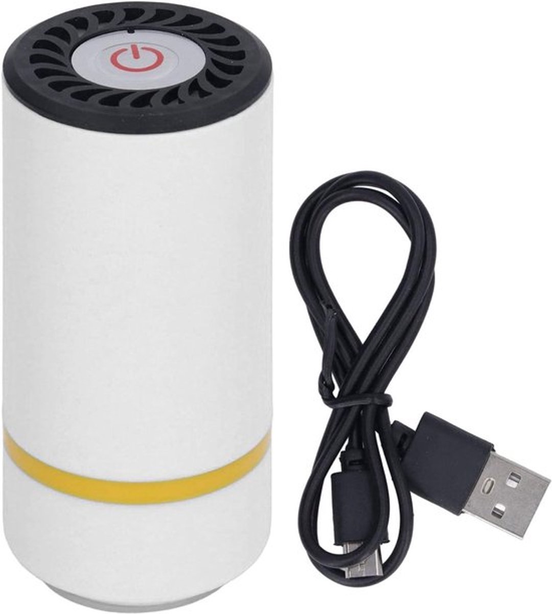 Vacuüm Sealer Met Batterij en USB Opladen Voor Kleding en Voedselverpakking - Ivoorwit .