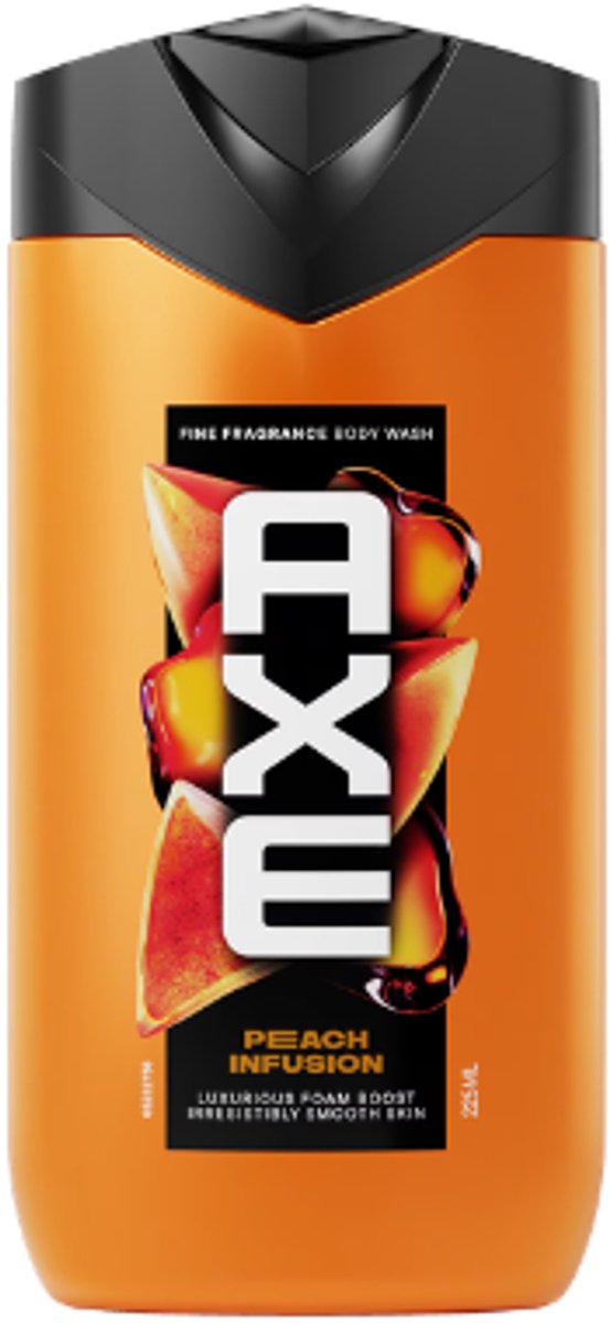 AXE Fine Fragrance Douchegel Peach Infusion - 225 ml | Luxe Douchegel met Perzikgeur - Verzorgende Body Wash