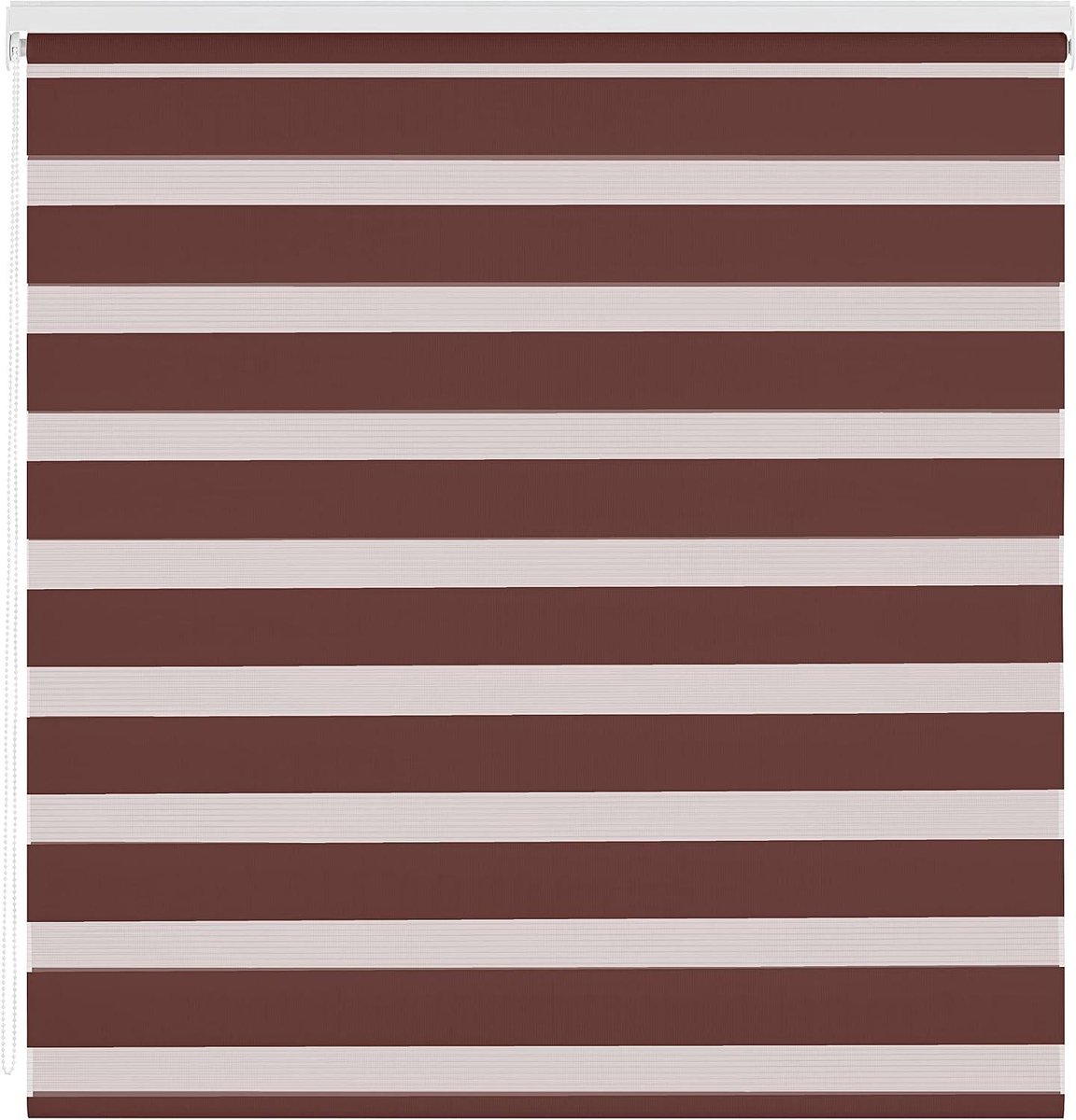 Dubbel Rolgordijn - Dag en Nacht - Raamdecoratie - Dubbele Stof - 105 x 175 cm - Bruin