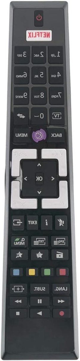 Afstandsbediening - Universele Controller - TV Bediening - Directe Werking - 10 Meter Bereik - Zwart
