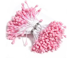 Bloem Stammen - Parel Pistil - Bloemen Maken - Doe-het-zelf Accessoires - 100 Stuks - Wit