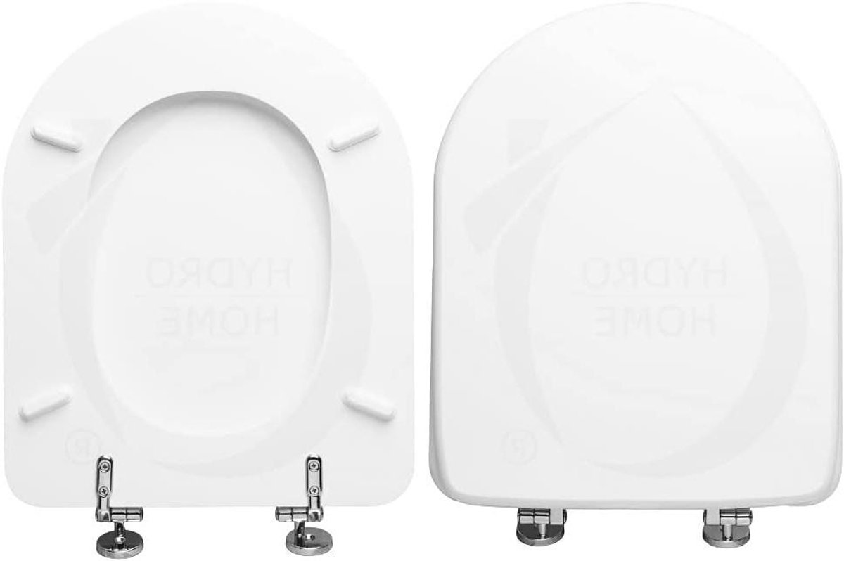 Toiletbril - WC-bril - Badkamer vernieuwen - Verstelbare scharnieren - 42x35 cm - Wit