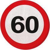 Servetten verkeersbord 60 jaar