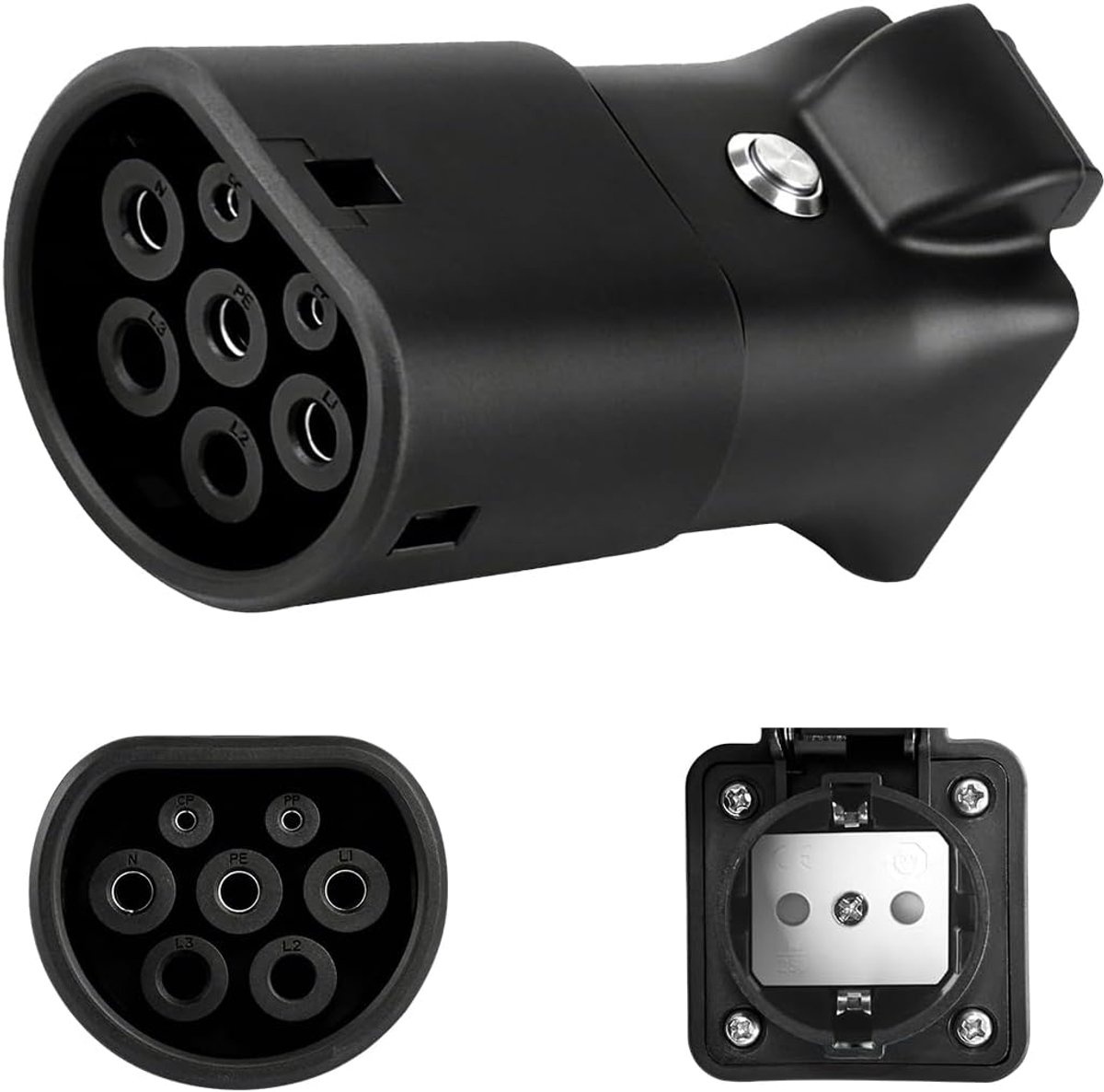SnelShoppen - V2L Adapter Type 2 naar Schuko voor Leapmotor B10, C10, C16 EV - 3.5 kW, 16 A, 250 V - Voertuig naar Laadadapter voor Elektrische Voertu