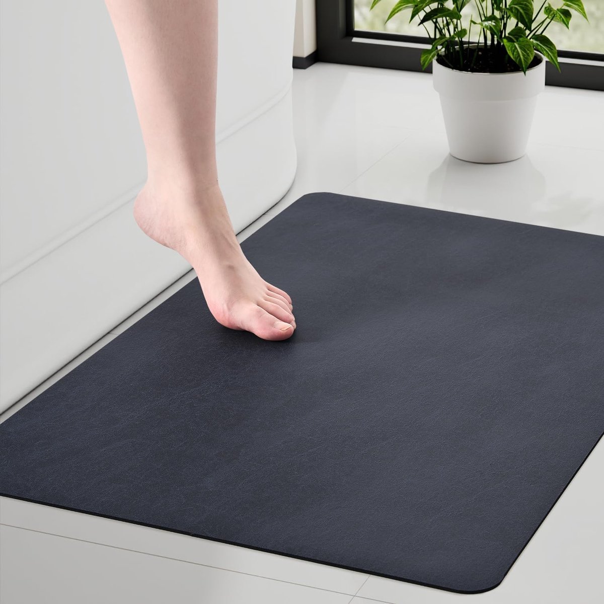 SnelShoppen - Badmat, Antislip, 45 x 70 cm, Absorberend, Sneldrogend, Wasbaar, Douchemat voor Badkamer, Douche, Badkuip, Toilet Decoratie