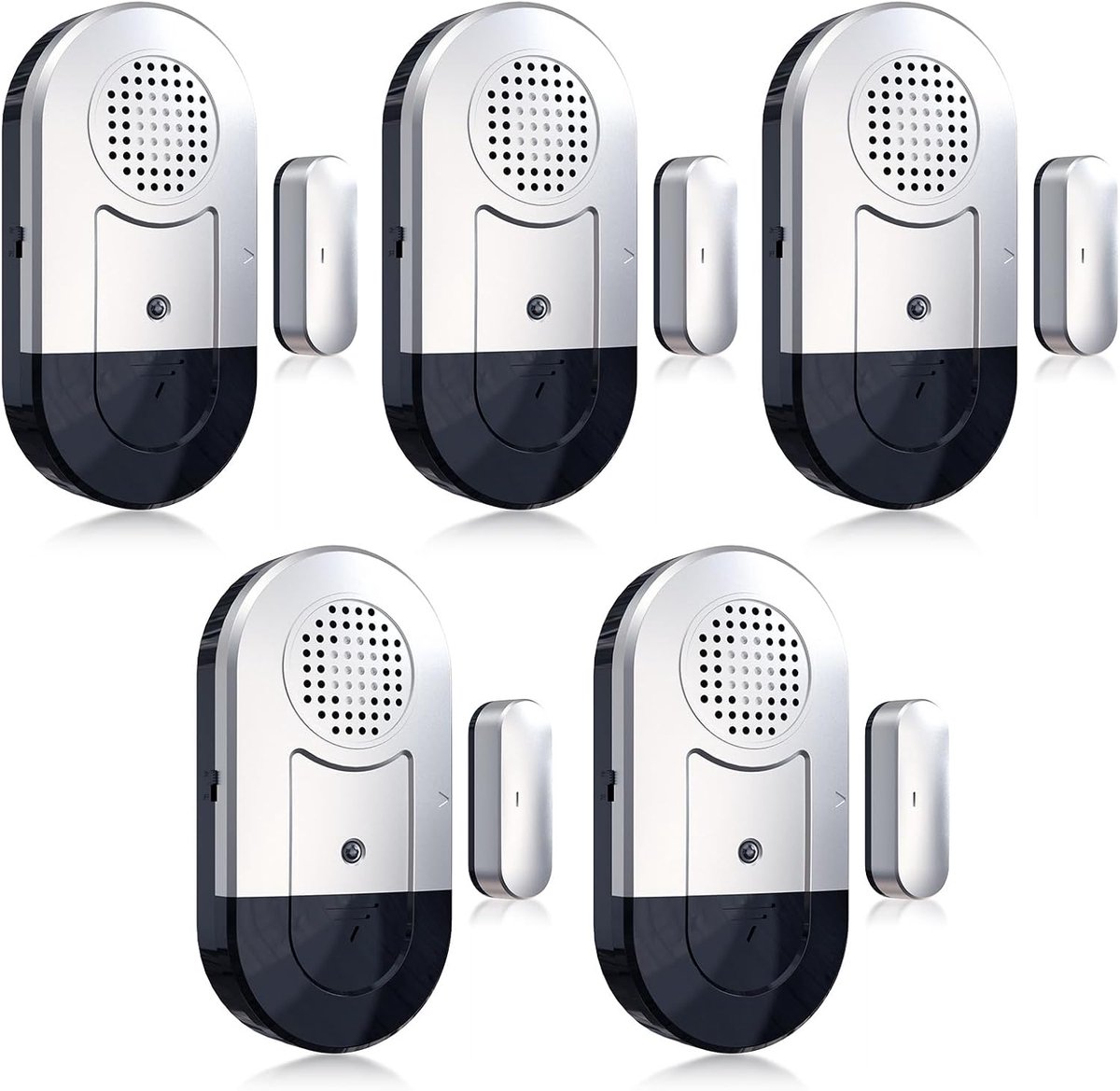 SnelShoppen - Window Alarm - Deur Alarm - 120dB Burglar Protection Sensor voor Thuis, Motorhome, Tuin - Set van 3 met Batterijen