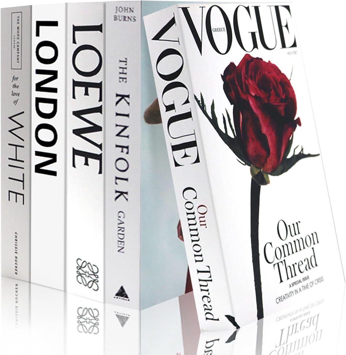 SnelShoppen - Decoratieve Boeken voor Woondecoratie - 5 Stuks Set E - Moderne Neppublicaties voor Boekenkasten, Salontafels en Planken - Hoge Kwalitei