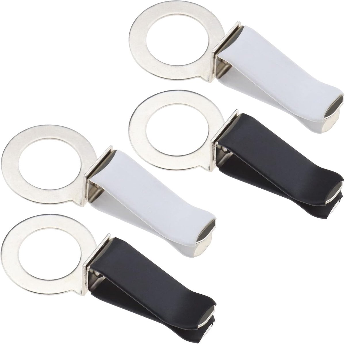 SnelShoppen - 4 Stuks Auto Luchtverfrisser Clips - Metalen Auto Diffuser Clip - 360 Graden Rotatie - Stijlvolle Auto Accessoires - Krasbestendig en Du
