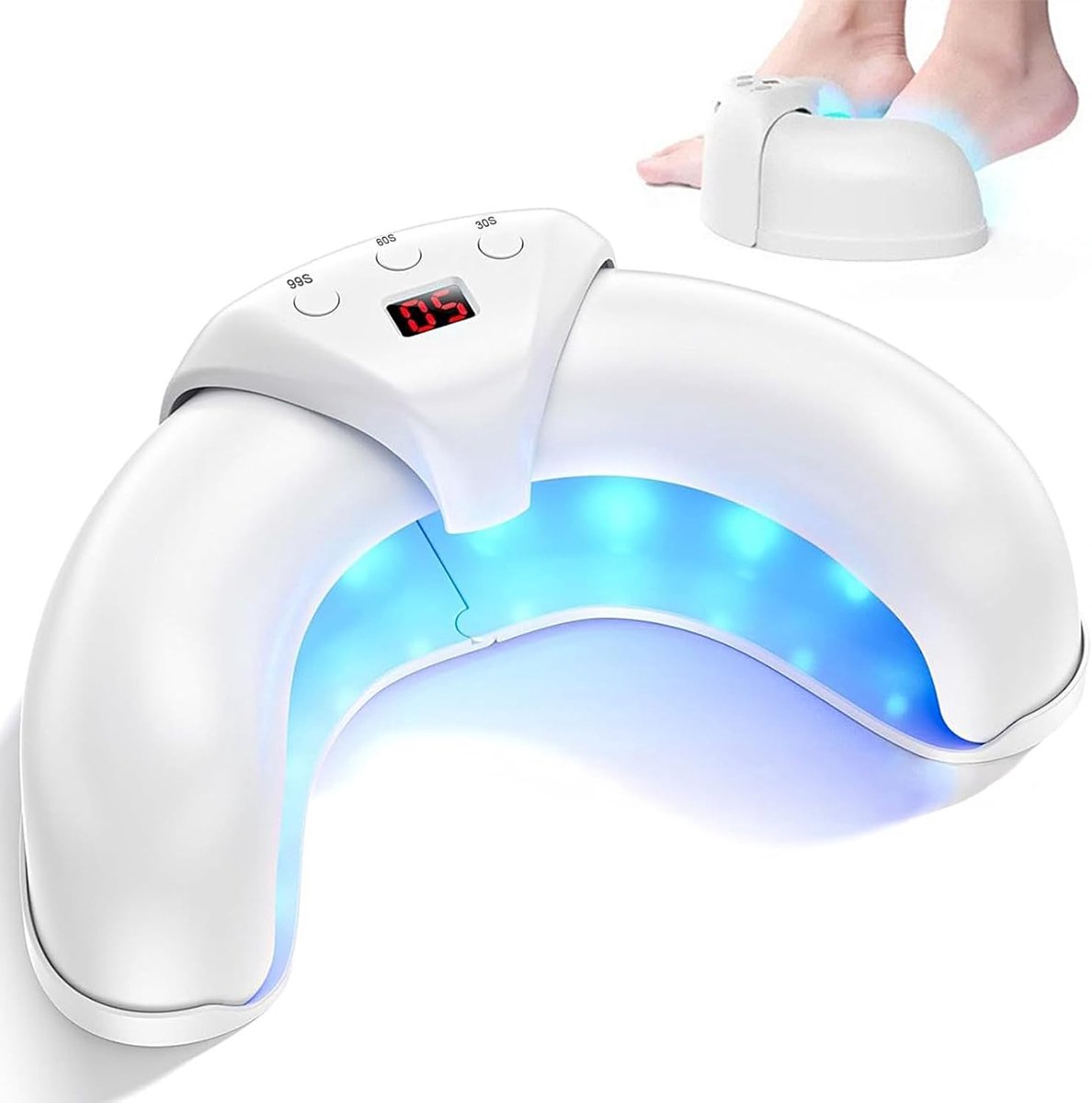 SnelShoppen - Nail Fungus Laser Device - Upgrade Laser Behandeling Tegen Teennagelschimmel - Pijnloze Fototherapie - 21 Dagen Snelle Resultaten - Vouw