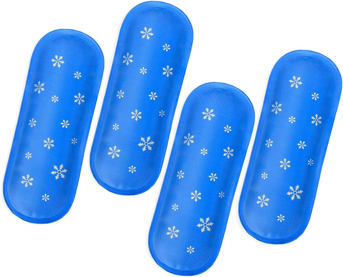 SnelShoppen - Herbruikbare Koelbatterijen voor Insuline Koeltas, 4 Stuks Koelelementen, Gel IJszakken voor Diabetici, Koelen tot 8 Uur, Ideaal voor Re
