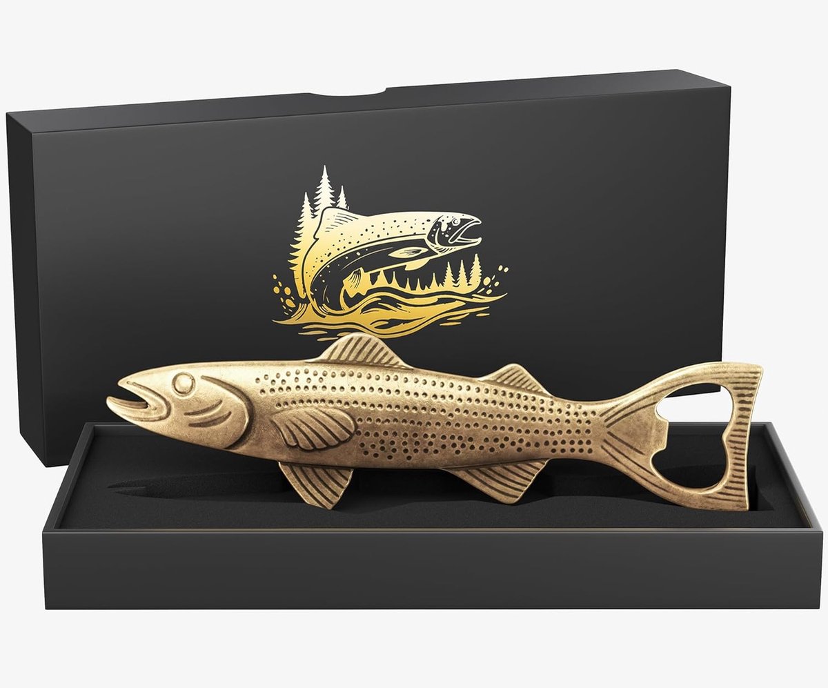 SnelShoppen - Unieke Vis Bier Cadeaus voor Mannen - Vintage Flessenopener voor Vaderdag, Verjaardag, Kerst, Valentijnsdag - Perfect voor Vissers, Dads