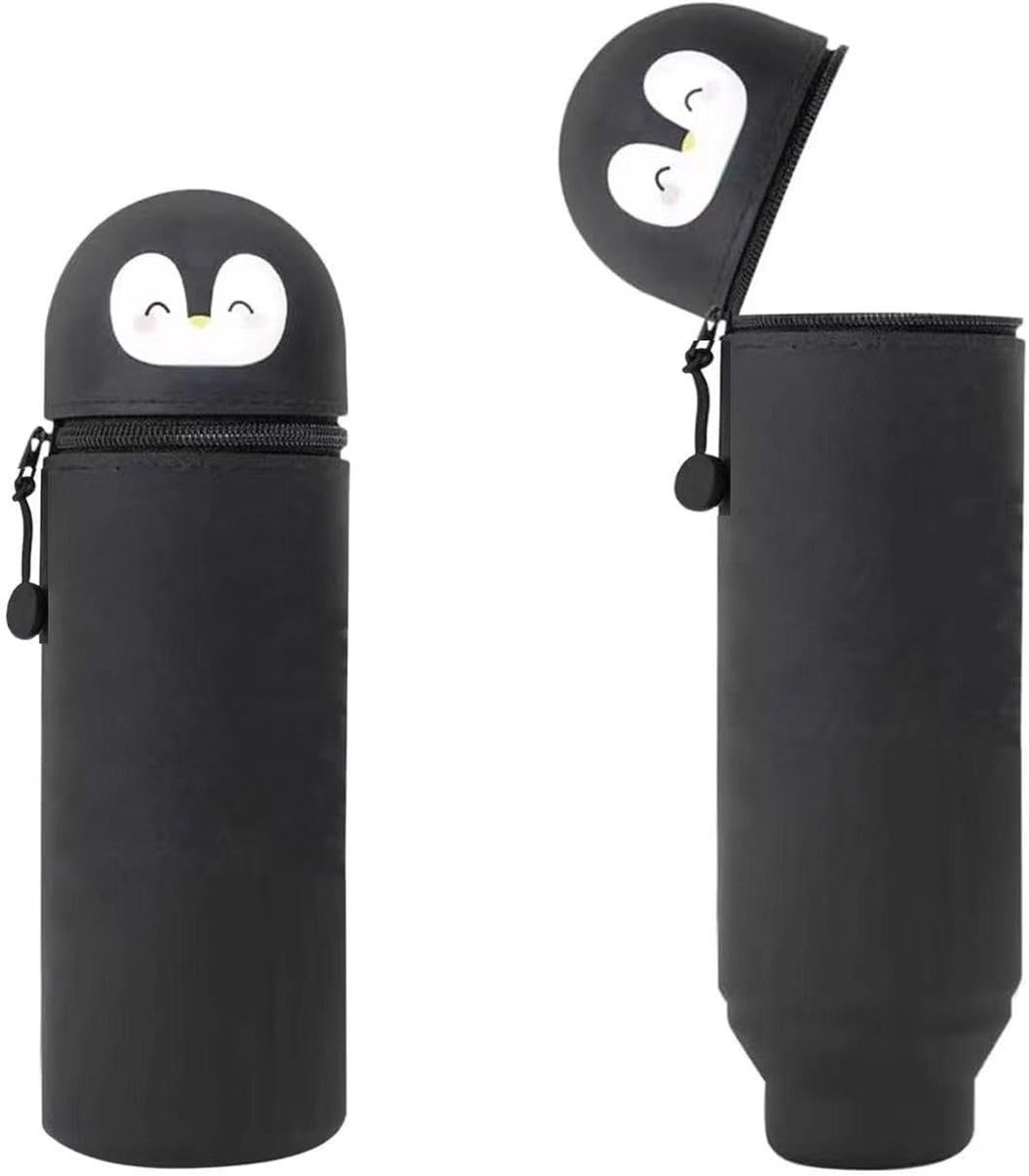 SnelShoppen - Grote Capaciteit Pennenkoker voor Meisjes en Tieners - Schattige Silicone Etui voor School en Kindergarten - Handige Pennenhouder - Roze