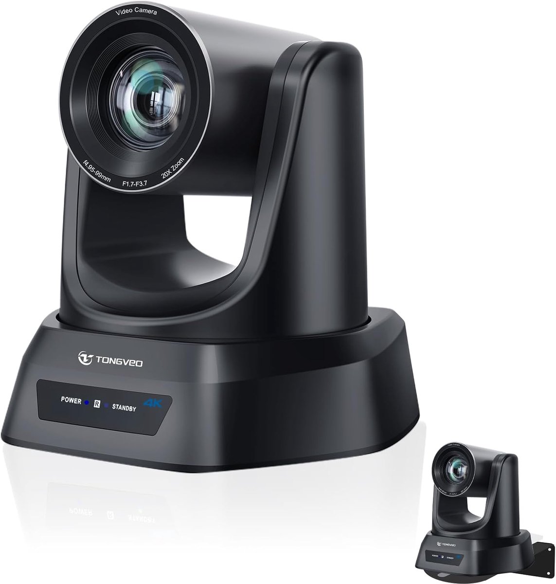 SnelShoppen - 4K AI PTZ Camera met Automatische Tracking en 20x Optische Zoom - Conferentiecamera voor HDMI/USB3.0/LAN/PoE - Ideaal voor Live Streamin
