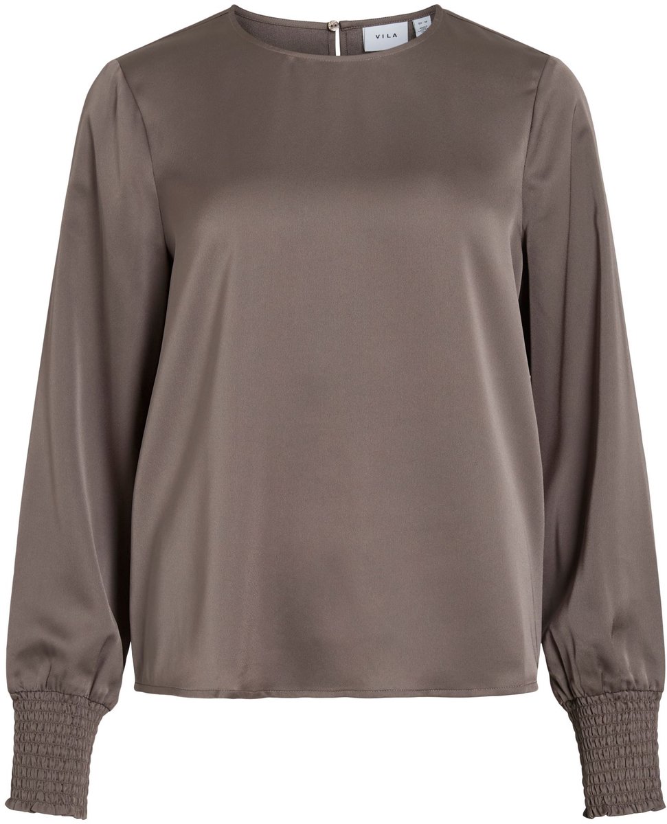 VILA Top met lange mouwen VIELLETTE ronde hals