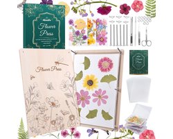 SnelShoppen - Aboofx Flower Press Kit - Bloemenpers Set voor Droogbloemen - Creatief Hobbyen, Tuin en Knutselen - Inclusief Accessoires en Handleiding
