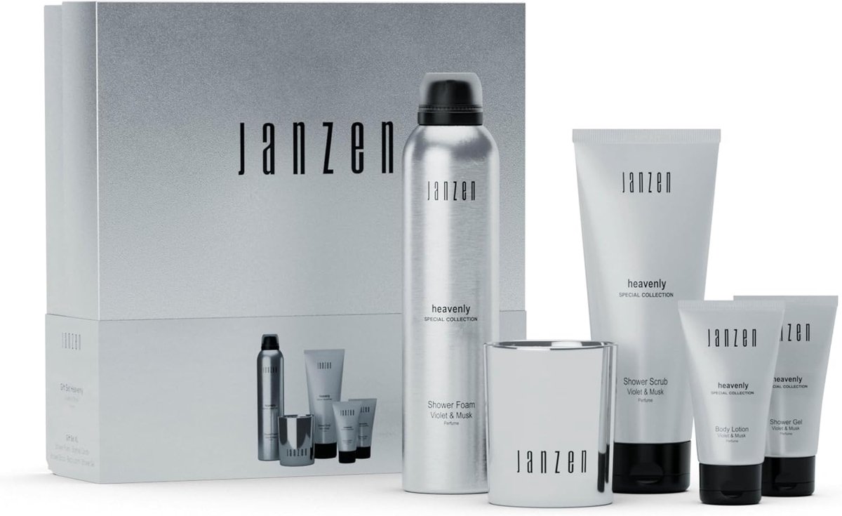 SnelShoppen - Luxe Geurset voor Thuis - Janzen Gift Set M Heavenly - Verwen jezelf of een ander - Perfect voor Feestdagen, Cadeaus, Relaxmomenten - In