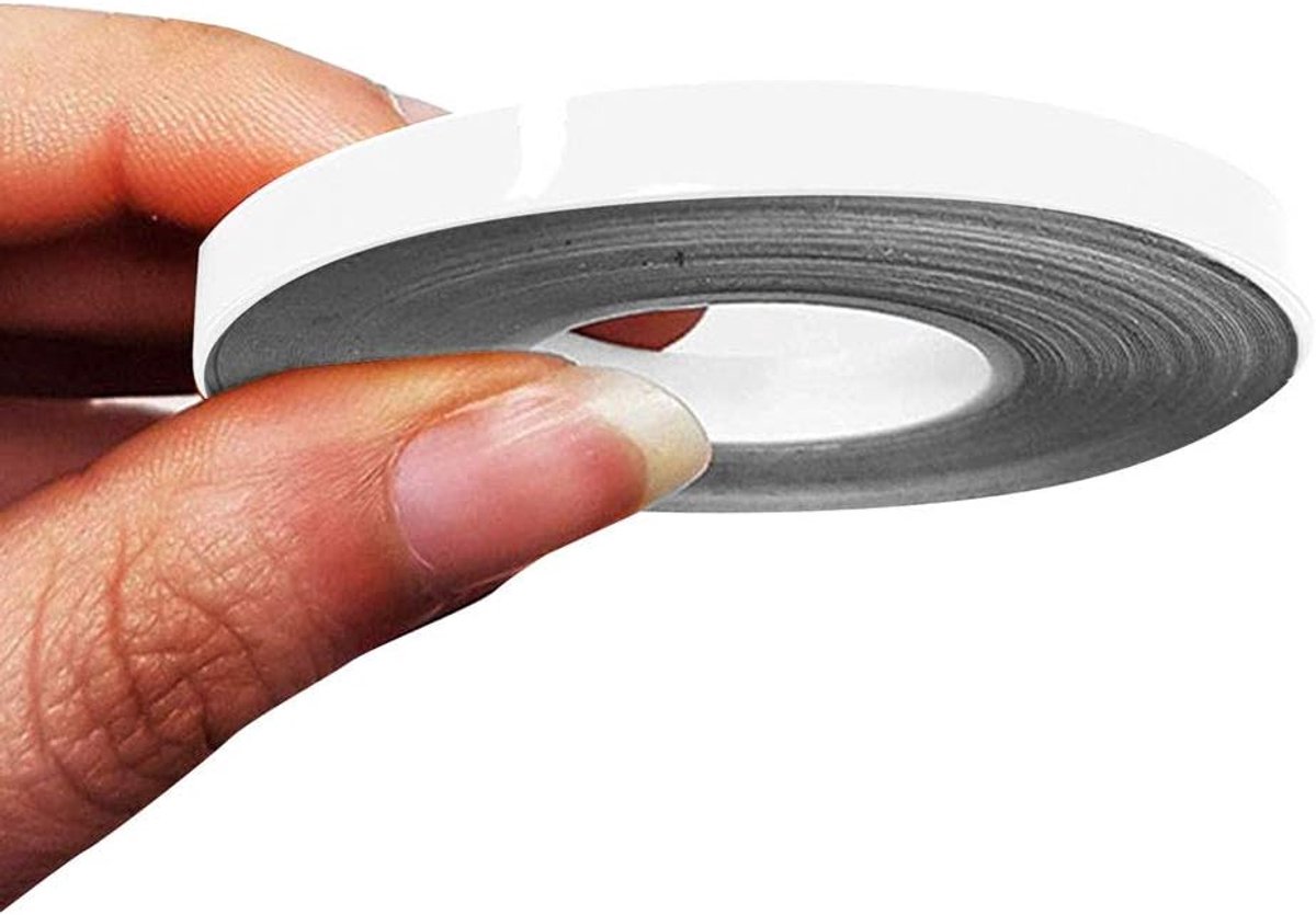 SnelShoppen - Zelfklevende Trim Stripes voor Auto's, Motoren, Fietsen en Meer, Wit, 5mm x 10m, Waterdicht, Duurzaam, Perfect voor DIY Projecten