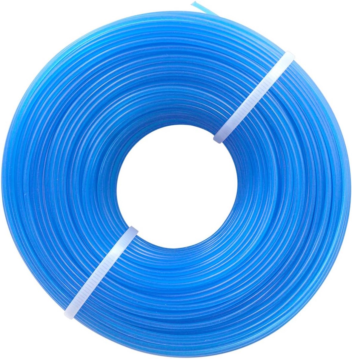 Thijox - 100 m maaidraad trimmersnoer voor grastrimmer 1,6 mm nylon draad - Reserve grastrimmerspoelen voor tuin, bosmaaier en grasmaaien, blauw