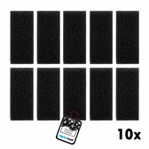 Aqua-Loui® - Koolspons - 10 Stuks - Geschikt voor Juwel Super Compact (S) - Super Bioflow - Record 600 / 700 / 800 - Actieve Kool Filterspons